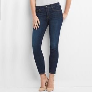 GAP True Skinny Ankle Jeans in Dark Indigo